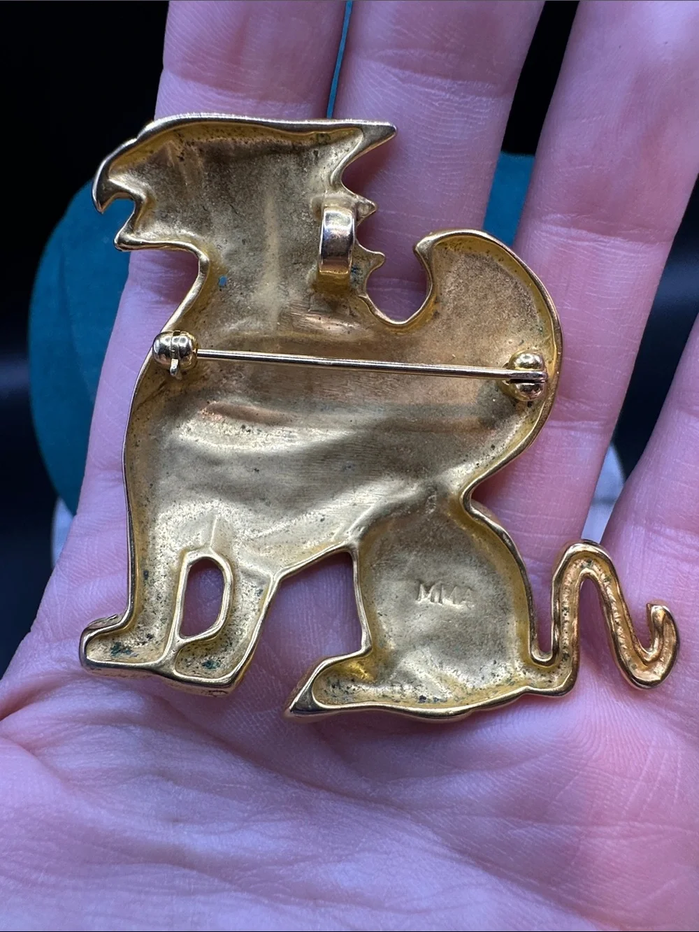 Metropolitan Museum Of Art (MMA) Gold Griffin Brooch Pendant - Picture 5 of 10